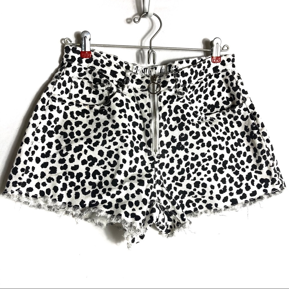 BLK DOTTED DNM Jean Shorts